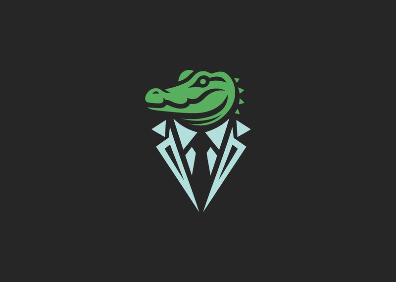 illustration of a crocodile in a suit