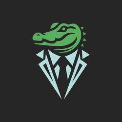 illustration of a crocodile in a suit