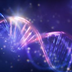 DNA double helix with secret code. 