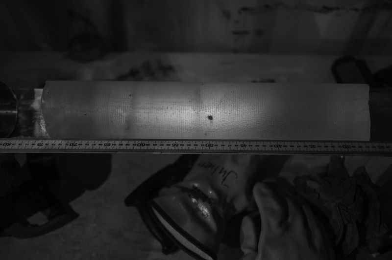 1.5 million year old ice core section. 