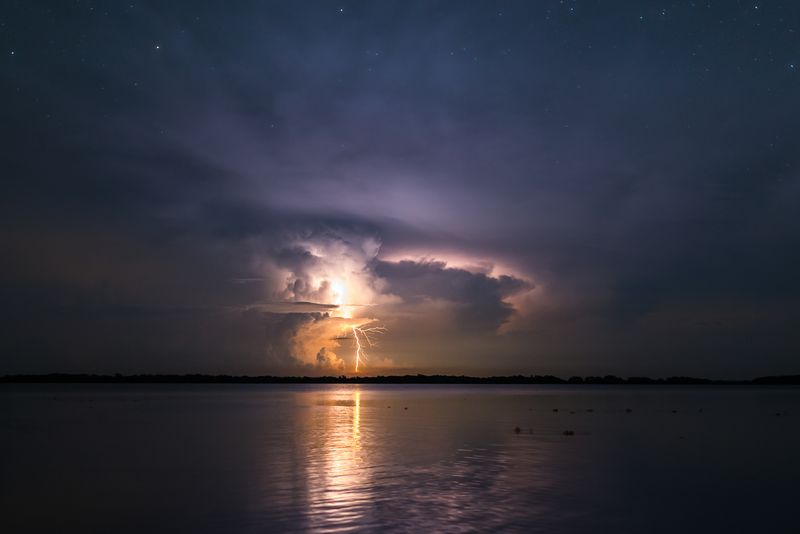 Lightining over Venezuela's Catatumbo River