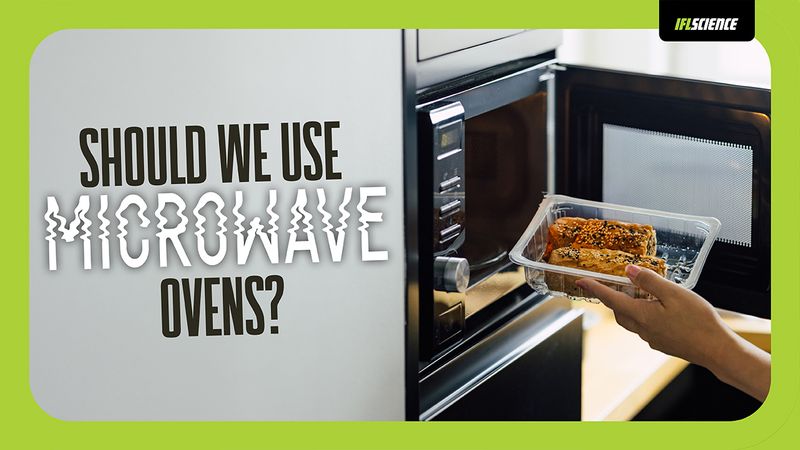 A microwave and meal