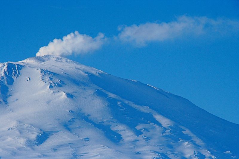 Mount Erebus Erupting Antarctica