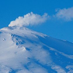 Mount Erebus Erupting Antarctica