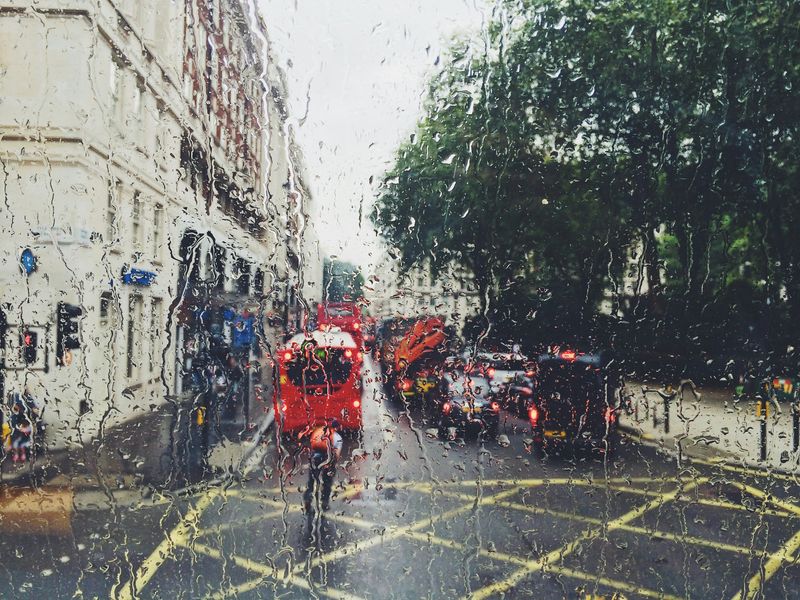 A rainy day in Marylebone, London.