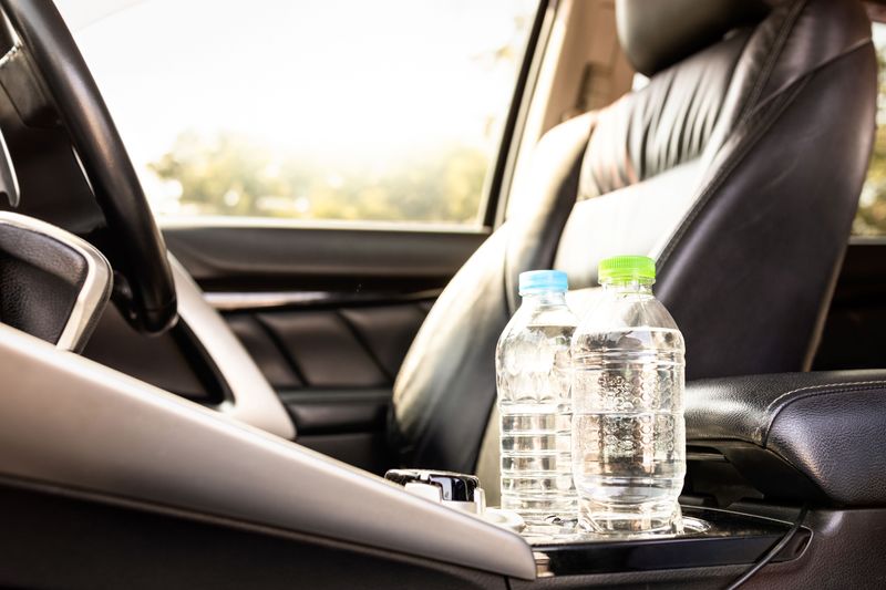 Water bottles in a hot car