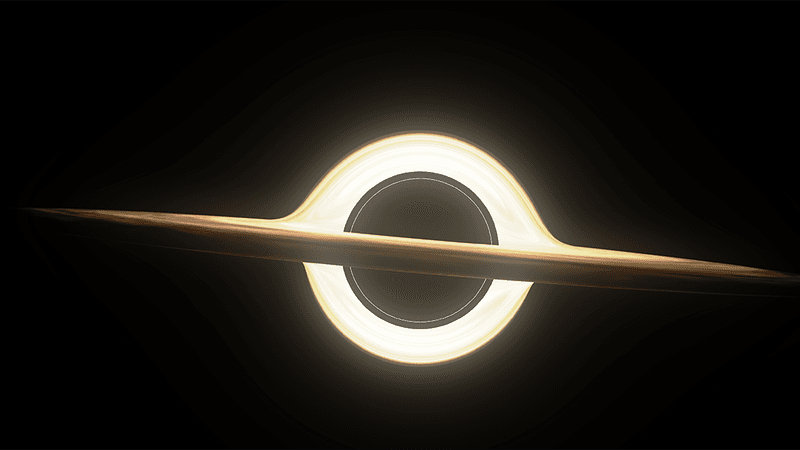 Black hole illustration.