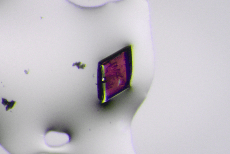 This crystal may not look very impressive, but it's the difference between expectations and observations when exposed to polarized light that makes it significant.