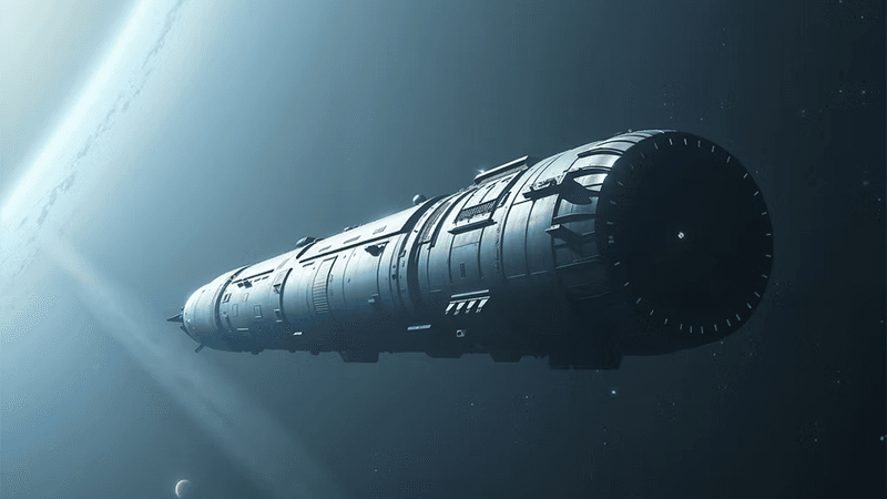 A tubelike spaceship design, dubbed the "chrysalis".