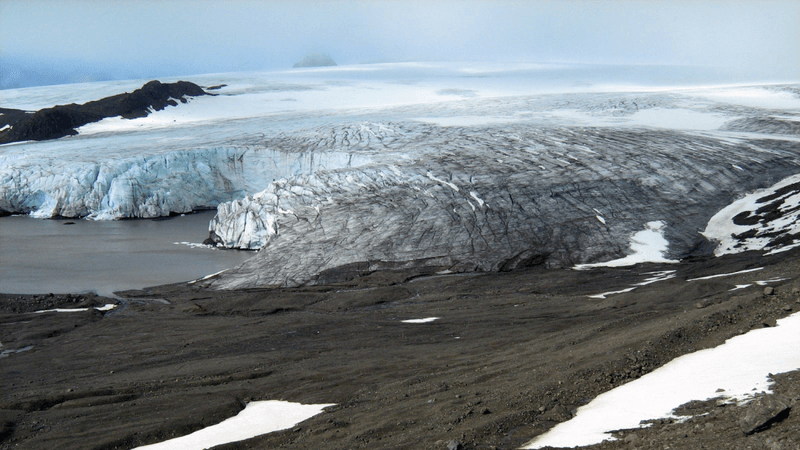 The Ecology Glacier in Antarctica where Dennis Bell’s remains were found.