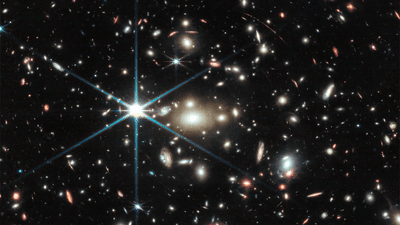 Earendel seen in the edge of this photo, top center in the smeared red line.