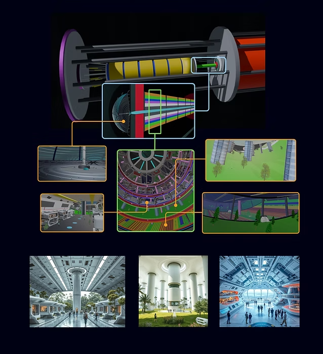 Chrysalis spaceship interior (design).