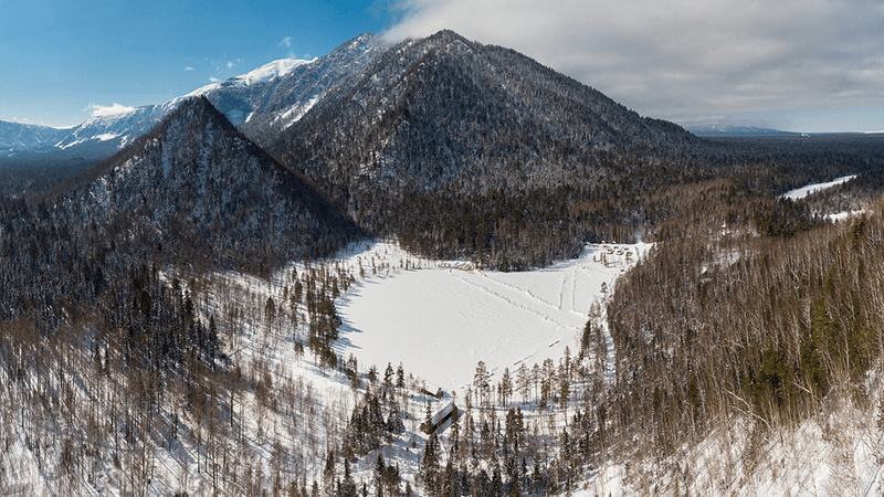 The Khamar-Daban mountain range.