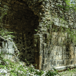Ruins in Sayil, Yucatan, Mexico.