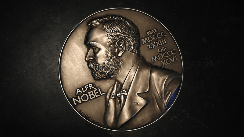 A commemorative Nobel Prize coin.