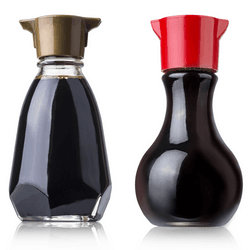 Four bottles of soy sauce