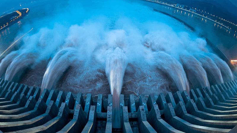 Three Gorges Dam, in China.